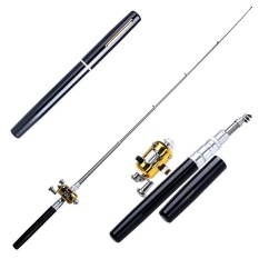 Menakjubkan Mini Saku Portabel Bentuk Pena Aluminium Paduan Ikan Fishing Rod dengan Reel-Intl