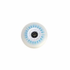 Fancyqube Berwarna Lampu LED Inline Sliding Flash PU Roda Sepatu Roda 72/76/80 Mm Sport Biru-80-Internasional