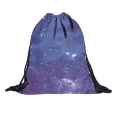 Fashion Unisex Ransel 3D Percetakan Tas Serut Ransel-Intl