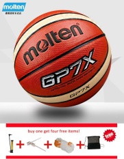 FIBA Resmi GP7X Ukuran 7 PU Bahan Bola Basket Outdoor Indoor Training Ballon Gratis dengan Tas Bersih + PIN dan Tick-Internasional