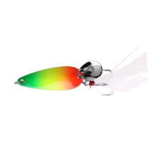 Pancing Sendok Umpan Warna-warni Manik-manik dengan Feather Logam Spinnerbait Memancing (Hijau)-01-Internasional