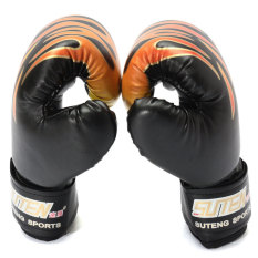 FLY Anak Anak2 Api Sarung Tinju Perdebatan Meninju Fighttraining Usia 3-12 Hitam-Intl