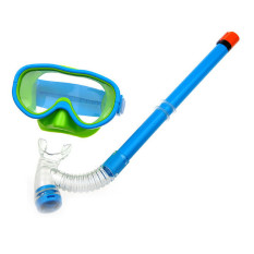 FLY Anak Renang Kacamata Semi Kering Snorkeling Peralatan Sky Blue-Intl