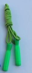 Free shipping skipping rope bold braided rope plastic rope adjustable child kindergarten elementary school single dedicated jump ropeBearing braided rope green