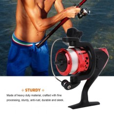 Air Tawar Plastik Portable Ringan Spinning Fishing Reel Tackle Aksesori (Merah)-Intl