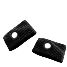 FSHK 2 Pcs Anti Mual Morning Sickness Mabuk Perjalanan Travel Sakit Gelang Hitam-Intl