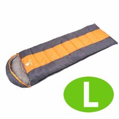 GEERTOP® Kantong Tidur Nyaman Ringan Portable-ATTACHABLE For Berkemah Mendaki Backpacking (5-18 ℃) L-Jeruk-Internasional