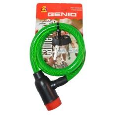 Genio Bike Lock / Kunci Spiral Sepeda - Hijau