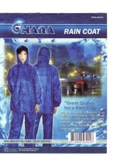 Ghana Jas Hujan Baju Celana - Biru