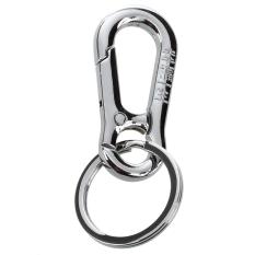 Glossy Genggaman Lobster Logam Single Ring Gantungan Kunci