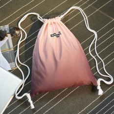 Gradient Tas Tahan Air Drawstring Bag Shoulder Bag Pria & Wanita Sederhana Eco Backpack Tas Kebugaran-Intl