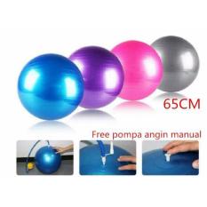 Gym Ball Bola Fitness 65cm FREE POMPA Baik Untuk Ibu Hamil Serta Pilates Dan Olahraga Senam Yoga Exercise Art