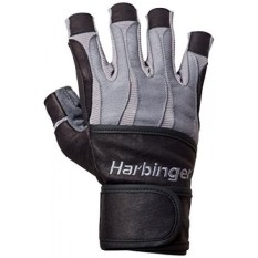 Harbinger Harbinger Pria Bioform Wristwrap Weightlifting Sarung Tangan dengan Panas-Diaktifkan Cushioned Telapak,-Internasional