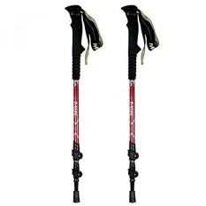 HealthPro MBC-M3710Q Aluminium Profesional Trekking Pole Wood Stick (Bandung)-International