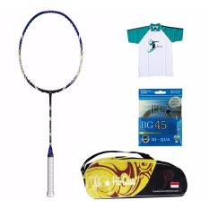 Hi-Qua Raket Bulutangkis Absolute 707 + Free Senar BG45, Tas, Kaos