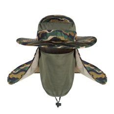 Hot Selling Unisex Outdoor Neck Protection Waterproof Sunshine Blocking Bush Hat Jungle Hat Sun Hat (Multi color) - intl