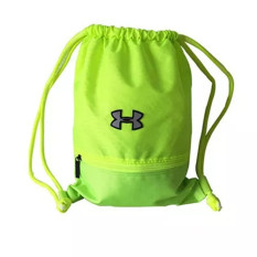 Tahan air panas tas serut/Ransel/Tas Olahraga/sepatu/Tas Bahu bag pria wanita olahraga biliar A4 tas Bola Basket Sepak Bola 8warnd tersedia Medium (ukuran M) hijau