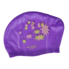 Hots Lembut Silicone Swimming Cap WaterprooCoverflexiblepurple Bintang-Internasional