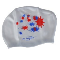 Hots Lembut Silicone Swimming Cap WaterprooCoverflexiblesilver Bintang-Internasional