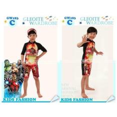 Import Boy Swimsuit Baju Renang Anak Cowo Laki- 1-6 Th. Ironman - 736C3D