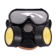 Industri Gas Kimia Anti-Debu Cat Respirator Mask Glasses Goggles Set-Intl