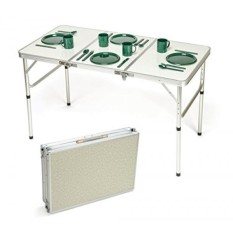 Inovasi Merek Dagang Portable Adjustable Aluminium Ringan Folding Table Oleh-Intl