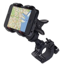 JIAFENG New Universal Easy Clip-Grip Handlebar Bike Mount Holder untuk IPhone 4 4 S 5 5 S, samsung GALAXY S5 S4 S3, CATATAN 3 Note2, HTC One, HTC dan Ponsel Cerdas Lainnya, Perangkat GPS. (Hitam)-Intl