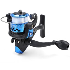 JL200 Elektroplating Alat Pemintal Pancingan Folding Lengan 3-Ball Bearing 5.2/1 dengan Transparan Memancing Kawat-Internasional