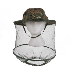 Jungle Camouflage Field Head Face Mesh Mask Cap Mosquito Bee Insect Hat - intl