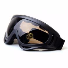 Kacamata Goggle Ski Tactical Sepeda Motor Pelindung Mata Lensa Wide UV Kacamata Motor Ski