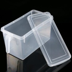 Dapur Tertutup Rak Kulkas Plastik Penyimpanan Makanan Boxpreservation W/Pegangan-Internasional