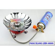 Kompor Camping Portable Windproof Selang K-203 LWY