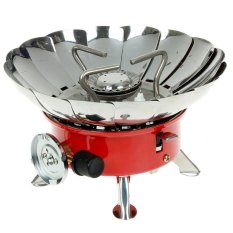Kovar K-203 Kompor Camping Windproof Anti Angin Portable - Merah