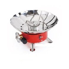 Kovar Kompor Portable Bunga Kompor Anti Badai Out Door - Merah