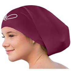 Lahtak Extra Large Swimming Cap-Stylish, Waterproof Silicone Swim Hat untuk Rambut Panjang Wanita & Pria Yang Dirancang untuk Tebal, Curly atau Gimbal Rambut Setelan Rekreasi Perenang (W Wine Dirampingkan)-Intl