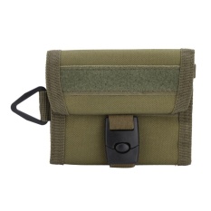 Kapasitas Besar Nylon Taktis Dompet Pemegang Kartu Tas (hijau Tentara)-Intl