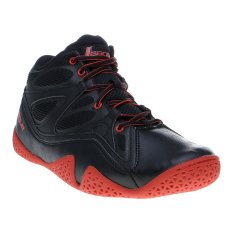 League Ballistic Sepatu Basket - Hitam-High Risk Red