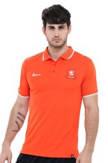 League Holland 14 Classic Polo M - Red Orange-Putih
