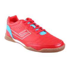League Legas Series Meister LA Sepatu Futsal Pria - Fiery Red/ Scuba Blue/ White