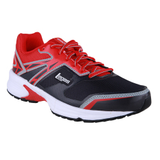 League Legas Series Warp LA M Sepatu Lari - Nine Iron-Flame Scarlet-Vapor