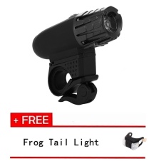 LED Sepeda Depan USB Lampu Bersepeda Rechargeable 360 Desain Putar Super Bright 200 Lumens LED Off Road Bicycle Light (beli LED Lampu Sepeda Depan Dapatkan Frog Tail Light Free) -Intl