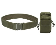 Leegoal Outdoor Keamanan Taktis Tempur Gear Utility Nilon Pinggang Pack Belt dengan Kantong untuk Camping Hiking Penggunaan Harian-Intl