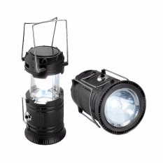 Lentera camping Rechargeable Light 6 LED dengan Senter/ Lampu Camping Tenaga Solar - 5700T