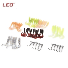 LEO 7 in 1 Soft Fish Lure Bait with Sharp Hook Fishing Accessory Tackle - intl