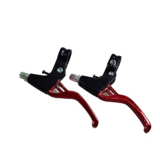 Ringan PADUAN Rem Tuas 2-finger Sepeda BMX Merah-Intl