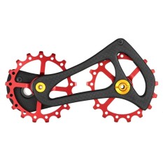 Lixada 17T Carbon Fiber Road Bike Rear Derailleur Pulleys Jockey Wheel Set for Shimano 6700/6770/6800/6870/9000/9070 Ultergra/Dura ACE & 5800/5700/4600/4700/105 Tiagra System - intl