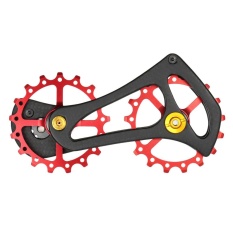Lixada 17T Carbon Fiber Road Bike Rear Derailleur Pulleys Jockey Wheel Set for Shimano 6700/6770/6800/6870/9000/9070 Ultergra/Dura ACE & 5800/5700/4600/4700/105 Tiagra System - intl