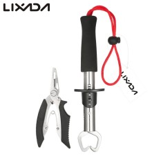 Lixada Multifunctional Fishing Lure Pliers Stainless Steel Fish Lip Gripper Grip Set Fishing Tackle Tool Fish Catch Equipment - intl