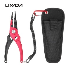 Lixada Profesional Kelas Perikanan Tang Aluminium Pancing Tang Saltwater Selubung Braid Pemotong Ikan Alat Pemegang dengan Tali Penyandang-Internasional