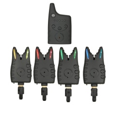 Lixada Wireless Alarm Gigitan Memancing Set Digital Memancing Alarm Kit Alarm LED Indikator Peringatan Penerima Bel Swinger Memancing Mengatasi dengan Kotak Beritsleting-Intl